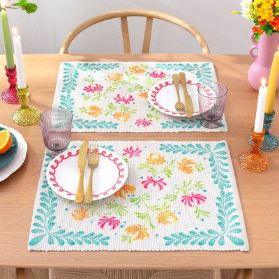 Set of 4 Honeysuckles Placemats FURN.
