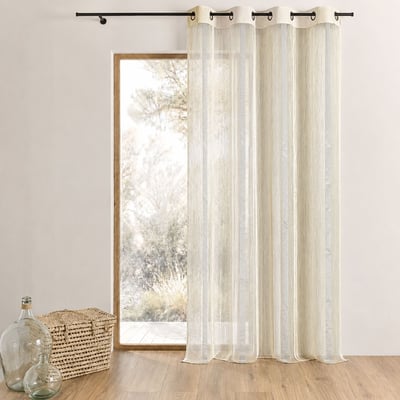 Rideau en organza à rayures verticales HOME MAISON