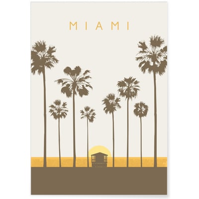 Poster Miami L'AFFICHERIE