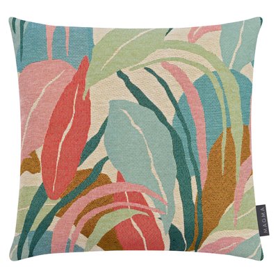 Housses de coussin jacquard dos uni velours NORALIA lot de 2 MAGMA HEIMTEX