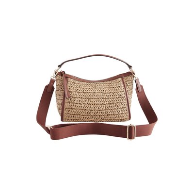 Sac à bandoulière en raphia NEXT