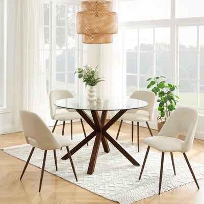 Chaises tissu pieds (lot de 2)  ELISABETH BAÏTA