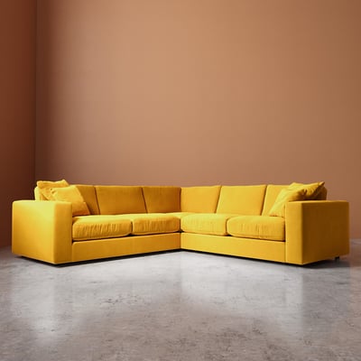 Althaea Easy Velvet Corner Sofa SWOON