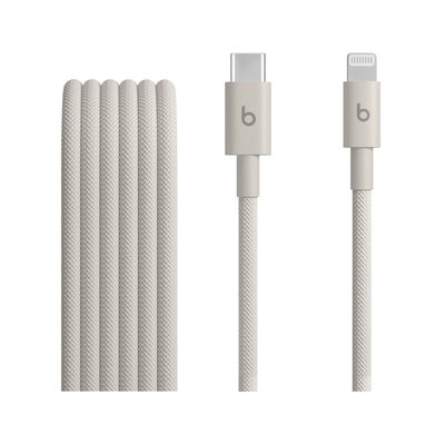 Câble de charge tissé USB-C vers Lightning 1M50 Gris écl BEATS BY DR,DRE
