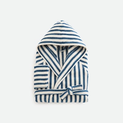 Accappatoio con cappuccio in spugna velour, Makeba LA REDOUTE INTERIEURS
