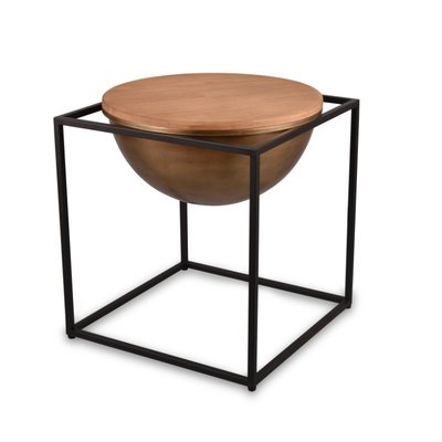 Table basse bois et métal medium Celina BOITE A DESIGN