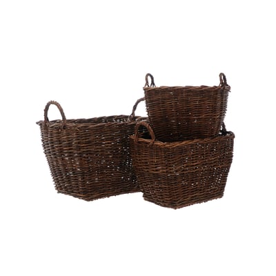 Set of 3 Assorted Sizes Rectangle Storage Baskets SO'HOME
