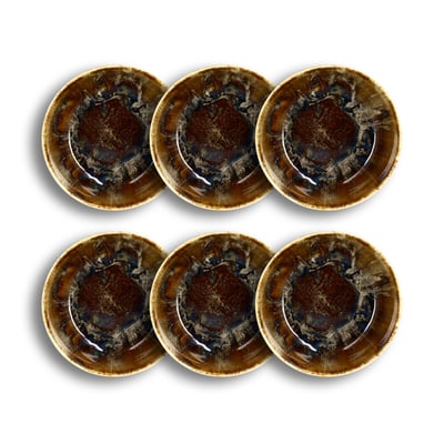 Lot de 6 bols en porcelaine 16cm, VOLCANO NOVASTYL