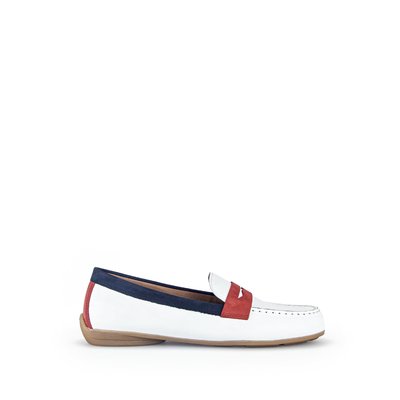 Mocassins en cuir à talon compensé GABOR