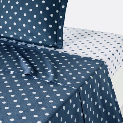 Getupftes Bettlaken Clarisse, Flanell LA REDOUTE INTERIEURS
