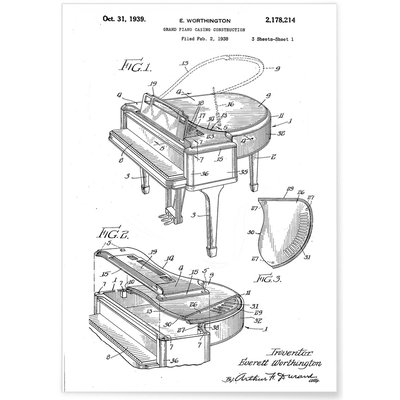Affiche Brevet Piano L'AFFICHERIE