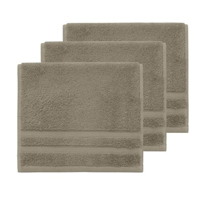 Lot de 3 serviettes invité 600 g/m² SENSILK SENSEI MAISON