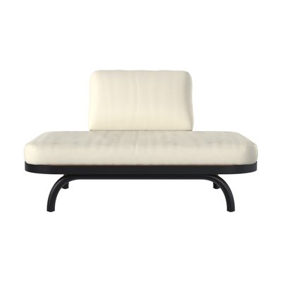 Fauteuil de jardin 2 places et pieds en métal - SAMBA RENDEZ-VOUS DÉCO