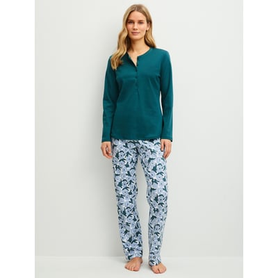 manches longues Coton MIDNIGHT FLOWERS CALIDA