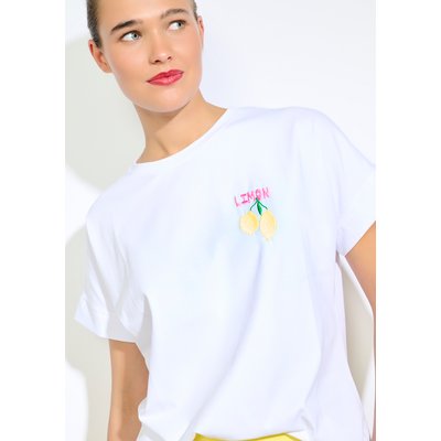 T-shirt citron brodé LOLALIZA