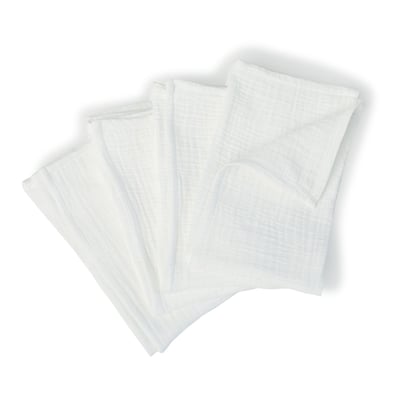 Lot de 4 serviettes de table gaze de coton ALMA Made in Europe FEBRONIE