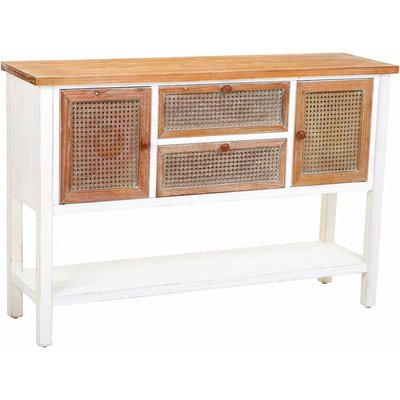 Buffet bois et rotin  style contemporain avec tiroirs RECOLLECTION