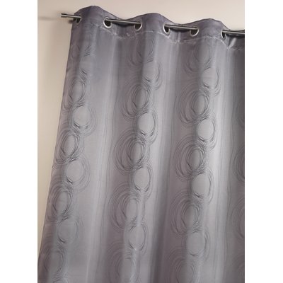Rideau en jacquard avec imprimés "cercle" HOME MAISON