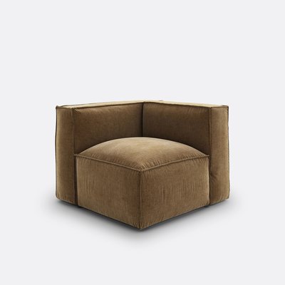 Modulaire hoekbank van vintage ribfluweel, Seven LA REDOUTE INTERIEURS