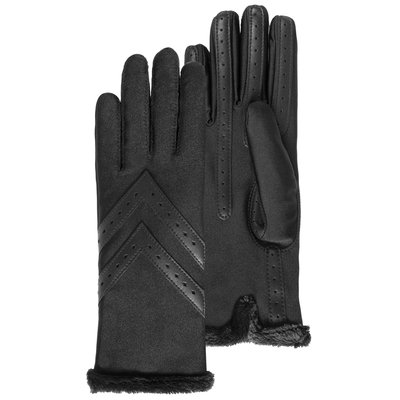 Gants tactiles en tissu recyclé, doublés chaud, taille unique ISOTONER