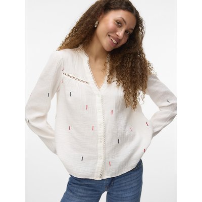 Bluse mit V-Ausschnitt und Printmuster VERO MODA