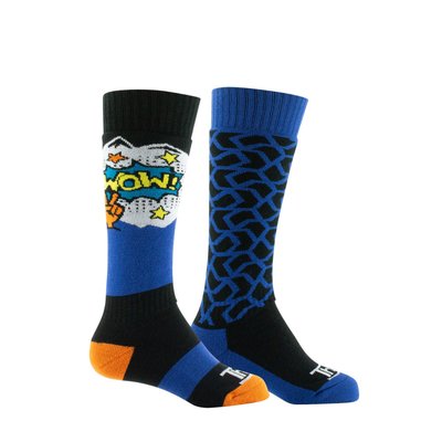 Lot de 2 paires de mi-bas ski WOW en acrylique THYO