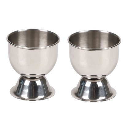 Set de 2 coquetiers en inox diamètre 5cm WADIGA