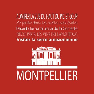 Tableau Sur Toile Montpellier ILLUSTRATION CEANOTHE