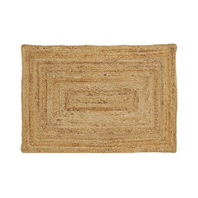Tapis en jute naturel tressé 60 x 90 cm AUBRY GASPARD
