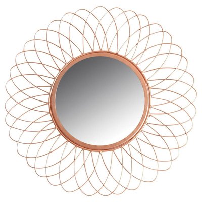 Miroir rond en métal cuivré AUBRY GASPARD
