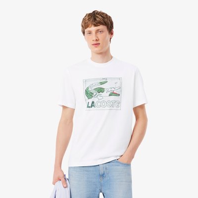 T-shirt coton imprimé LACOSTE
