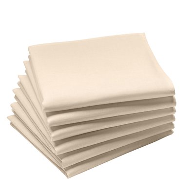 Lot de 6 serviettes de table en coton, Made in France, CAMBRAI COUCKE