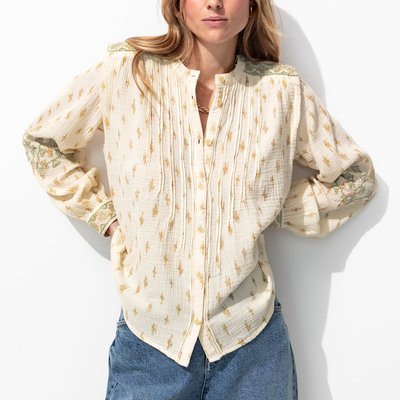 Chemise gaze de coton brodée PROMOD