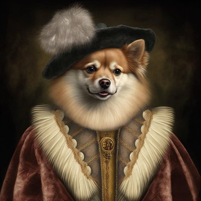 Tableau mural chien royal CEANOTHE