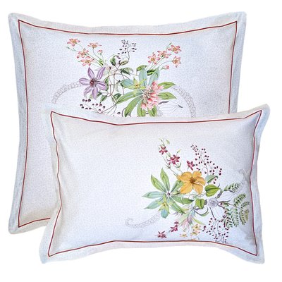 Taie d'oreiller satin de coton 120 fils CLEMATITES GARNIER-THIEBAUT