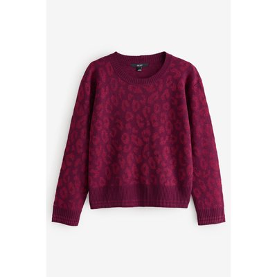 Pull ras du cou en maille douce à motif NEXT