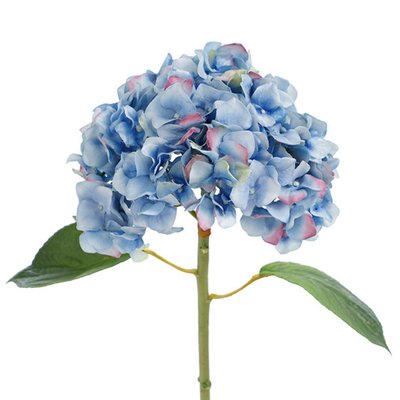 Tige d'hortensia avec feuilles artificielles H45 PREMIUM SIA DECO