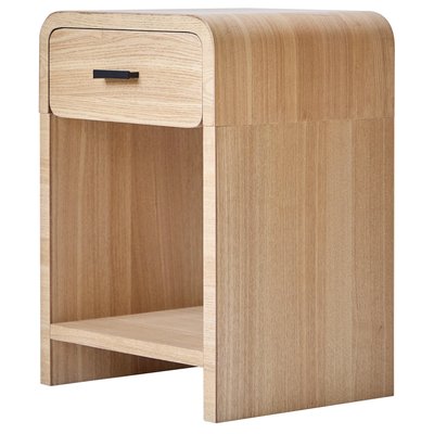 Table de chevet 1 tiroir, bois, SKIVE NORDLYS