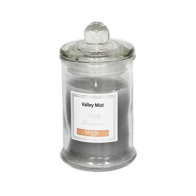 Bougie parfumée dans pot en verre Brume de la Vallée - 6x11cm WADIGA