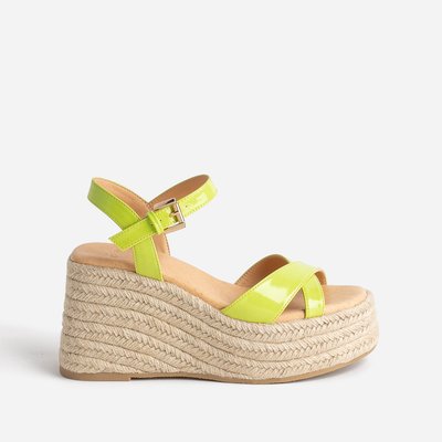 Chaussure compensée moutarde online