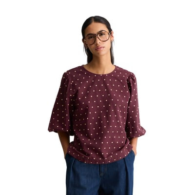 Chemisier en seersucker, coupe classique en pur coton bio MARC O’POLO DENIM