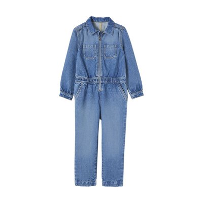 Combinaison en jean style "worker" VERTBAUDET