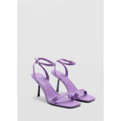 Sandales talon bout carré MANGO