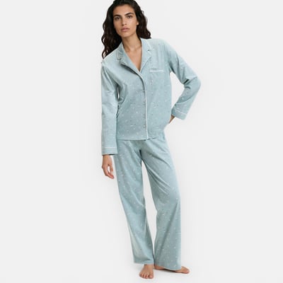 Floral Cotton Jersey Pyjamas ANNE WEYBURN