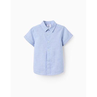 Chemise à Manches Courtes Unie en Coton ZIPPY