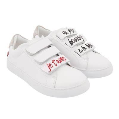 Baskets En Cuir Edith Je T'aime BONS BAISERS