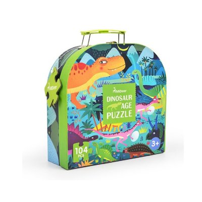 Ma Valise Puzzle Dinosaures 104 pcs MIDEER