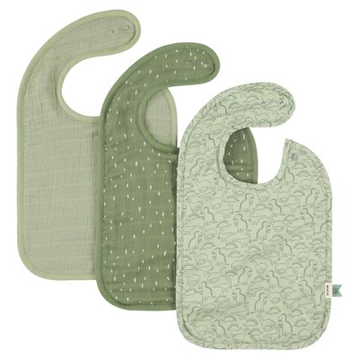 Lot de 3 bavoirs Daring Dino - Trixie TRIXIE