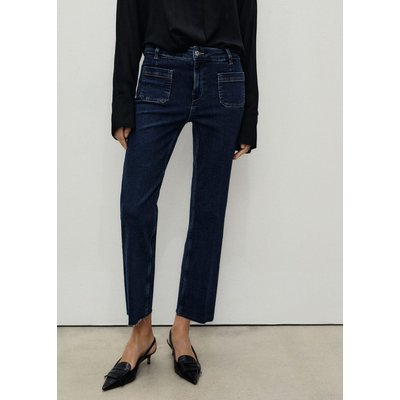 Jean flare crop poches MANGO