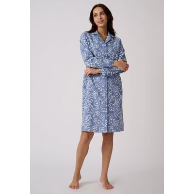 Liquette flanelle en coton manches longues DAMART